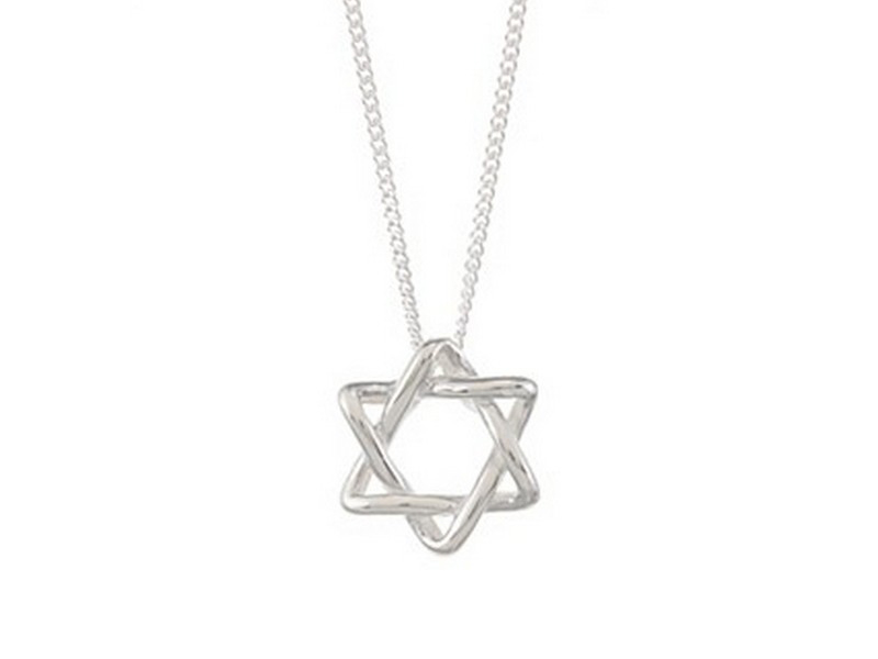 tiffany jewish star necklace